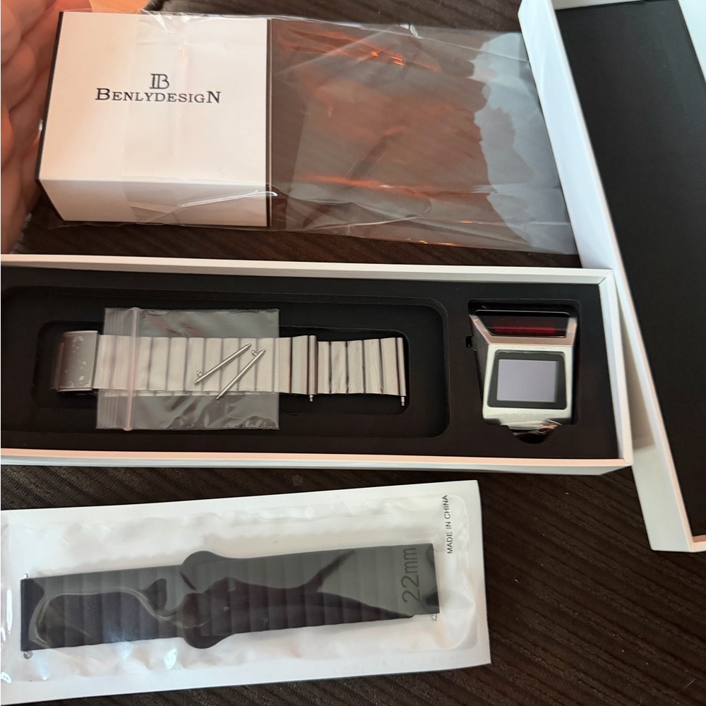 Stainless Steel Silver Digital Smartwatch - Silver - Picture 4 of 5